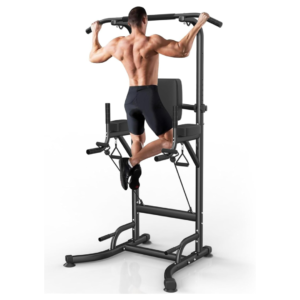 Dskeuzeew Power Tower Dip Station Pull Up Bar